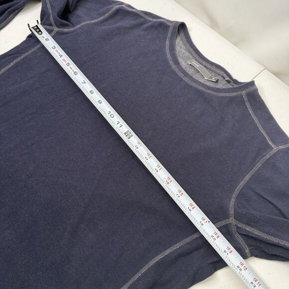 Vince Mens Pullover Size M Navy Long Sleeve Sweater Cotton Preppy Minimalist - Picture 7 of 12